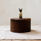 Custom Hand Carved Lounging Cat Figurine from Photos, Large Handmade Wooden Cat Urn, Engraved Pet Ashes Box, Personalised Cat Ashes Keepsake