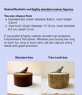 Custom Parrot Wood Carving From Photo, Rustic Tree Trunk Pet Memorial Urn Box, Personalised Engraved Wooden Keepsake, Bird Loss Gift