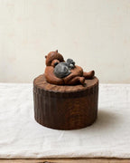Custom Lying Dog Memorial Urn, Realistic Hand Carved Wooden Dog from Photo, Personalised Pet Ashes Box, Pet Loss Gift, Small and Large Sizes