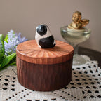 Custom Wooden Dog Ashes Urn: Handmade Border Collie Figurine from photo, Pet Memorial Gift, Dog Personalised Keepsake