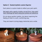 Custom Wooden Dog Ashes Urn: Handmade Border Collie Figurine from photo, Pet Memorial Gift, Dog Personalised Keepsake
