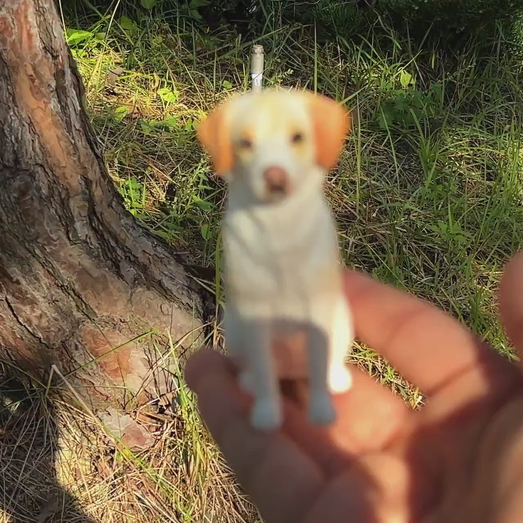 Handmade Wooden Dog Urn｜Small and Large urn | Natural Custom Carved Box with Personalised Dog Figurine From Photo | Pet Keepsake Gift