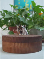 Custom Large Dog Urn, Realistic Hand Carved Wooden Dog Figurine from Photo, Personalised Pet Memorial Box, Eco Friendly Keepsake