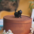 Handmade Cat Urn Memorial Set for Home Decor, Wooden Cat Ashes Urn with Whisker Keepsake, Eco Friendly Pet Remembrance Box, Per Loss Gift